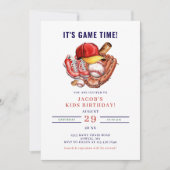 Invitation Couleur d'eau du Anniversaire de enfant de base-ba (Devant)