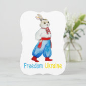 Invitation Couleur d'eau du costume folklorique ukrainien sty (Debout devant)