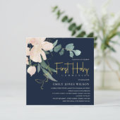 INVITATION COULEUR D'EAU FLORALE BLANCHE DE LA MARINE PREMIÈR (Debout devant)