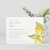 INVITATION COULEUR D'EAU JAUNE FOLIAGE FÊTE DES MARIÉES OLIVE (Debout devant)