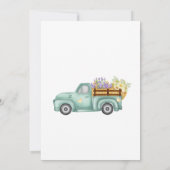 Invitation Couleur d'eau locale Cute Baby shower neutre (Dos)