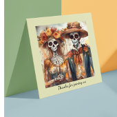 Invitation Couleur d'eau mariage Dia de los Muertos