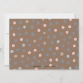 Invitation Couleur d'eau mignonne Fête d'anniversaire du chie (Dos)