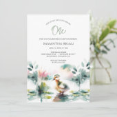 Invitation Couleur d'eau neutre pour les hommes et les femmes (Debout devant)