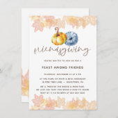 INVITATION COULEUR D'EAU POUR LE DÎNER (Devant / Derrière)