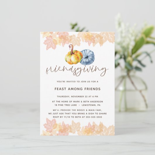 INVITATION COULEUR D'EAU POUR LE DÎNER (Debout devant)