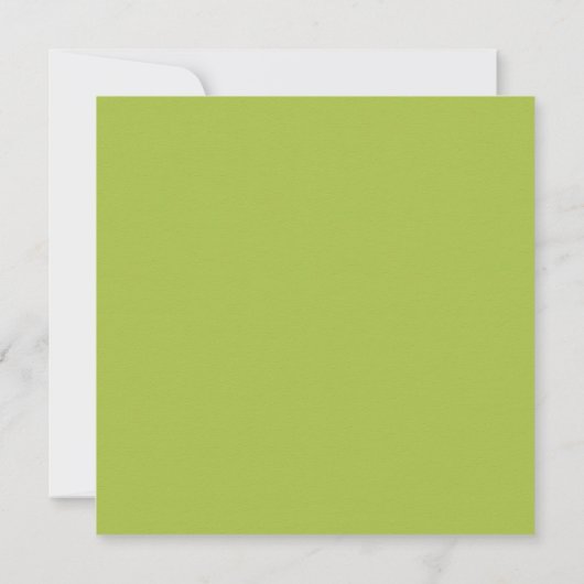INVITATION COULEUR D'EAU VERT OR FERN FOLIAGE MARIAGE (Dos)