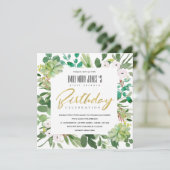 INVITATION COULEUR D'EAU VERTE WREATH FOLIAGE TOUT ÂGE ANNIVE (Debout devant)