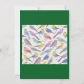 Invitation Couleur des oiseaux (Devant)