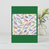 Invitation Couleur des oiseaux (Debout devant)