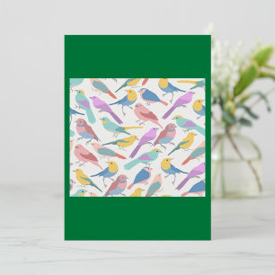 Invitation Couleur des oiseaux