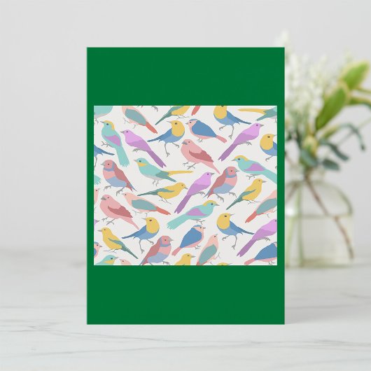 Invitation Couleur des oiseaux
