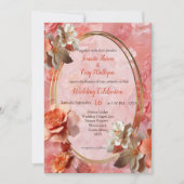 Invitation Couleur douce 2024 des fleurs Peach Fuzz (Devant)