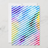 Invitation Couleur éclate Bonne année Personnalisée 2022 Cart (Dos)