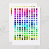 Invitation Couleur, exemple Invitation3 (Devant / Derrière)