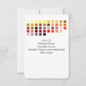 Invitation Couleur, exemple Invitation4 (Dos)