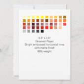 Invitation Couleur, exemple Invitation6 (Dos)