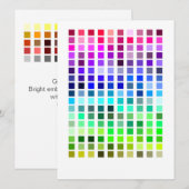 Invitation Couleur, exemple Invitation6 (Devant / Derrière)