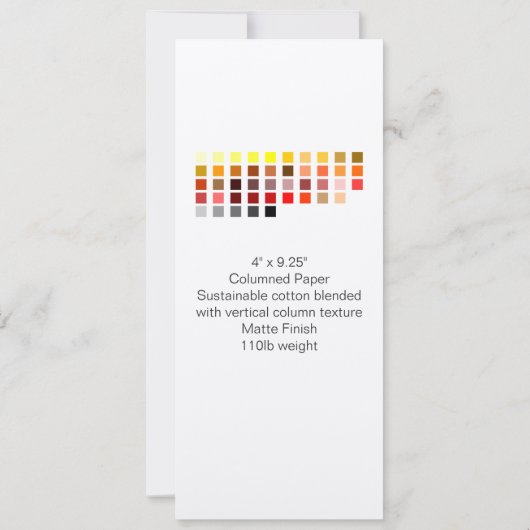 Invitation Couleur, exemple Invitation7 (Dos)