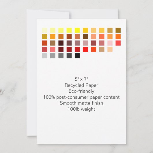 Invitation Couleur, exemple Invitation9 (Dos)