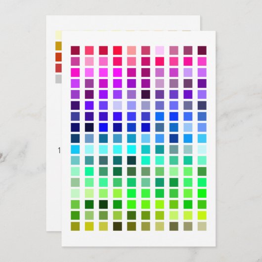 Invitation Couleur, exemple Invitation9 (Devant / Derrière)