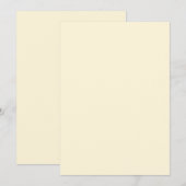 Invitation Couleur Jaune (Devant / Derrière)