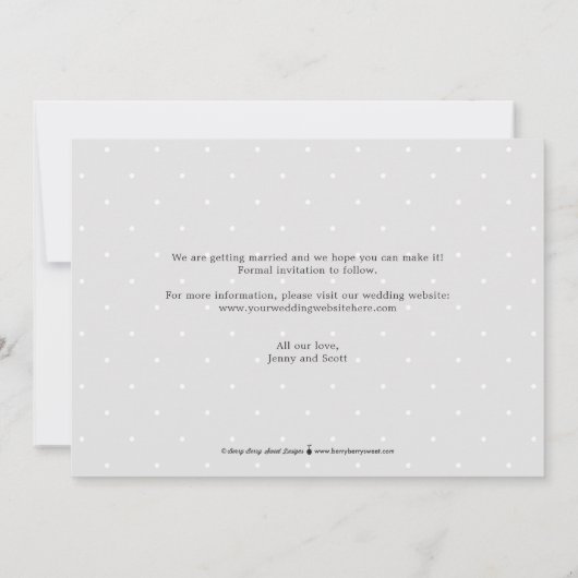 Invitation Couleur Modifiable Bonne Fin Mariage Enregistrer L (Dos)