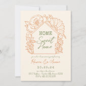 Invitation Couleur modifiable Manipulé Sweet House Réchauffem (Devant)