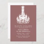 Invitation Couleur mûre Rose de cuivre en complément du Maria (Devant / Derrière)