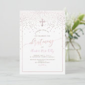 Invitation Couleur PixDezines Blush Confetti/Christening/do-i (Debout devant)