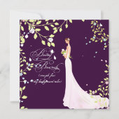 Invitation Couleur PixDezines Bride 2 B/DO-IT-YOURSELF (Devant)
