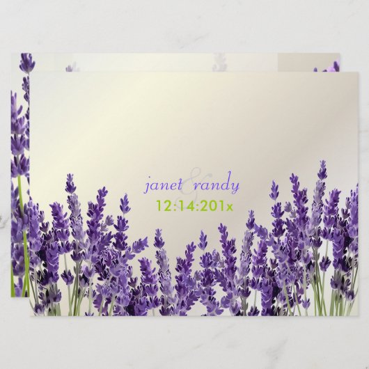 Invitation Couleur PixDezines maui lavender/do-it-yourself (Devant / Derrière)