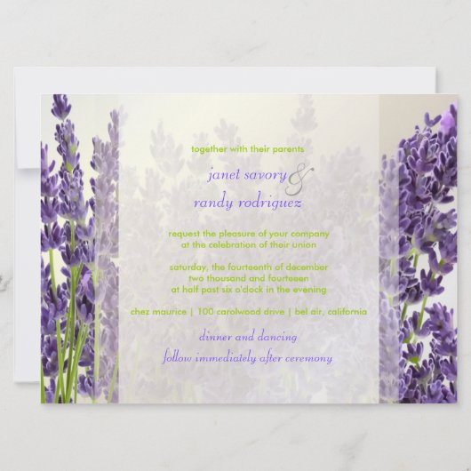Invitation Couleur PixDezines maui lavender/do-it-yourself (Dos)