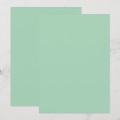 Invitation Couleur Verte (Devant / Derrière)