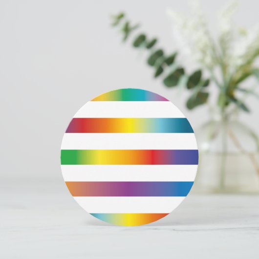 Invitation Couleurs arc-en-ciel (Debout devant)