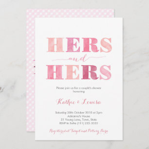 Invitation Couleurs Automne Lesbienne Gay Femme Couples Douch