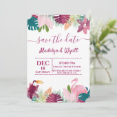 Invitation Couleurs Chic et Flamenco de la Jungle (Debout devant)