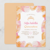 Invitation Couleurs Creamsicle (Devant / Derrière)