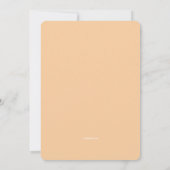 Invitation Couleurs Creamsicle (Dos)