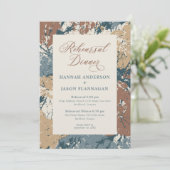 Invitation Couleurs d'automne Dîner de répétition de cannelle (Debout devant)