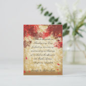 Invitation Couleurs d'automne :Invitation de Thanksgiving (Debout devant)