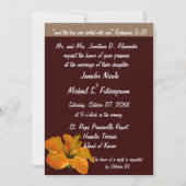 Invitation Couleurs d'automne Mariages de automne : Deux devi (Devant)