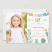 Invitation Couleurs d'automne PREMIÈRE Fête 1er anniversaire (Devant)