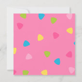 Invitation Couleurs de bonbons Dino (Dos)