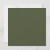 Invitation Couleurs de mariage vertes en septembre (Dos)