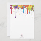 Invitation Couleurs de Peinture (Dos)