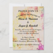 Invitation Couleurs de printemps Abstraites Ajouter une photo (Devant)