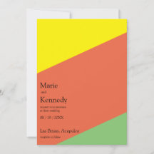 Couleurs d'été jaune vif Mariage numérique