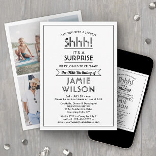 Invitation Couleurs DIY • Chut ! Surprise Anniversaire 4 Phot