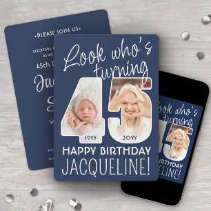 Invitation Couleurs DIY • Joyeux 45e Anniversaire 2 Photos